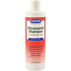 Шампунь Davis Miconazole Shampoo з 2% нітратом міконазолу для собак і котів із захворюваннями шкіри 355 мл