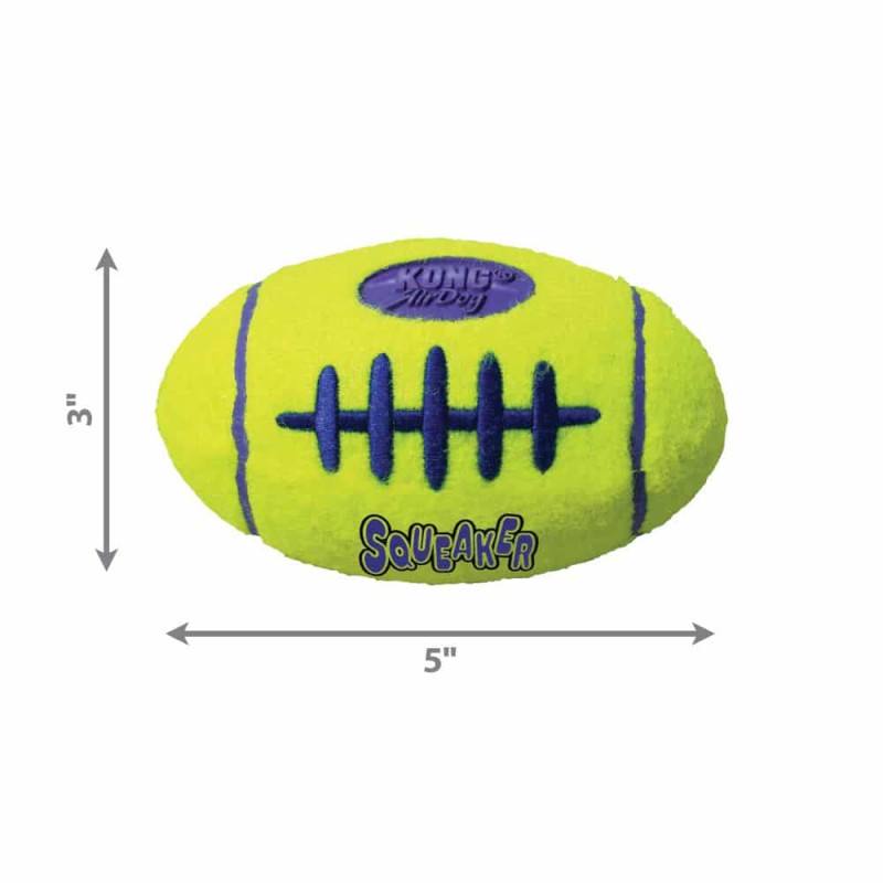 М’яч для собак KONG AirDog Squeak Football (регбі м’яч з писком) M