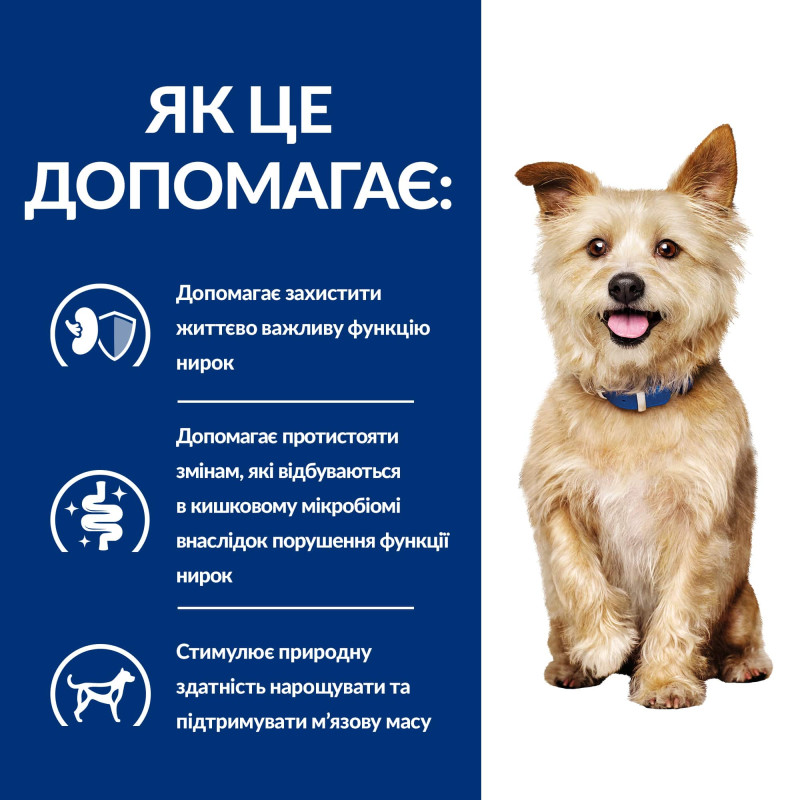 Сухий корм Hill's Prescription Diet k/d з ActivBiome+ Kidney Defense для собак, підтримка функції нирок, 12 кг