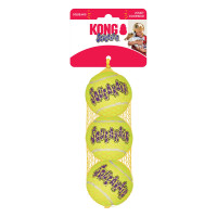 Игрушка для собак KONG SqueakAir Balls (теннисные мячи со свистком, набор 3 шт.), размер M