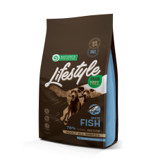 Сухий беззерновий корм Nature's Protection (Нейчер Протекшн) Lifestyle GF White Fish Adult All Breeds для собак усіх порід з білою рибою, 1,5 кг