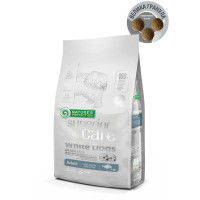 Сухий беззерновий корм Nature's Protection (Нейчер Протекшн) Superior Care White Dogs Grain Free White Fish Adult Large Breeds для дорослих собак великих порід з білим забарвленням шерсті та білою рибою, 1,5 кг