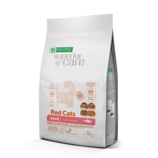 Сухий беззерновий корм Nature's Protection (Нейчер Протекшн) Superior Care Red Cats Grain Free Herring для дорослих котів з рудим і коричневим забарвленням шерсті та оселедцем, 1,5 кг