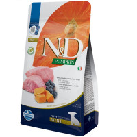 Сухий беззерновий корм Farmina (Фарміна) Dog Grain Free Lamb & Blueberry Puppy Mini для цуценят дрібних порід з ягням та чорницею 800 г