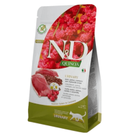 Сухий беззерновий корм ( Фарміна ) Farmina N&D Quinoa Urinary, Duck and Cranberry Adult для профілактики сечокам'яної хвороби у дорослих котів з качкою, кіноа, журавлиною та ромашкою 300 г