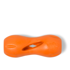 Інтерактивна іграшка для ласощів собак West Paw Qwizl Small Tangerine 14 см