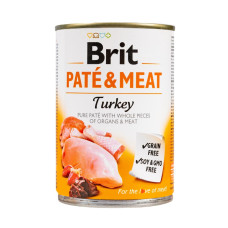 Вологий корм для собак Brit Care Pate & Meat з індичкою, 400 г