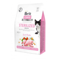 Сухий беззерновий корм Brit Care Cat Grain Free Sterilized Sensitive - для стерилізованих котів з чутливим травленням з кроликом 400 г