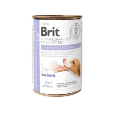 Вологий корм для дорослих собак Brit Grain Free Veterinary Diets Gastrointestinal (травлення, лосось, зелений горошок), 400 г