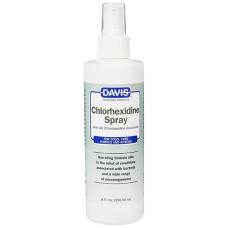 Спрей Davis Chlorhexidine Spray з 4% хлоргексидином для собак і котів із захворюваннями шкіри і шерсті 237 мл
