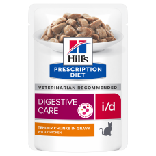 Вологий корм Hill's PRESCRIPTION DIET i/d для котів для підтримки травлення, з куркою, пауч 85 г