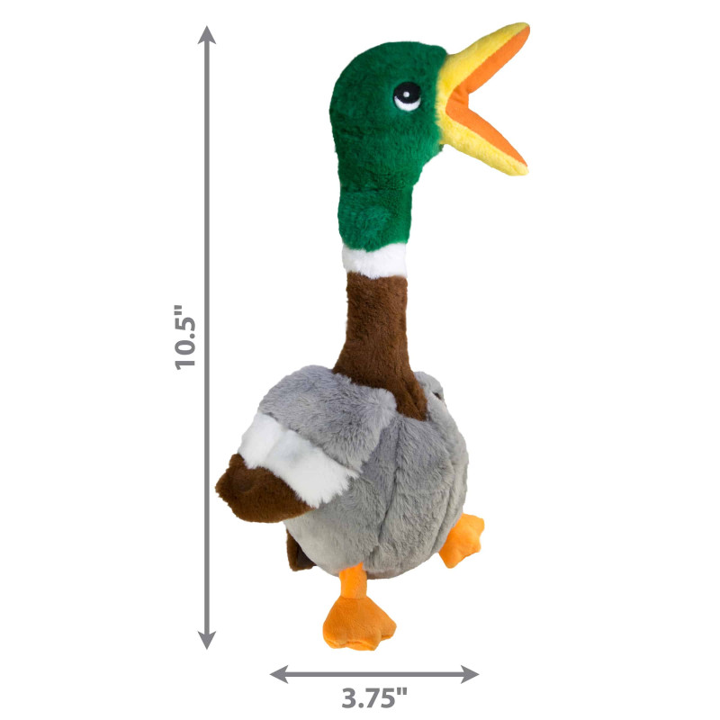 Іграшка для собак KONG Shakers Honkers Duck (качка з пискавкою), розмір S