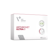 Харчова добавка Vet Expert ArthroVet Ultra для підтримки функції суглобів при остеоартриті у котів і собак, 30 капс.