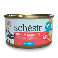 Влажный корм для кошек Schesir Grill Sardines with Lobster Sauce – сардина в соусе из лобстера 70 г