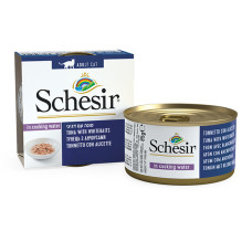 Вологий корм для котів Schesir Tuna with Whitebaits and Rice – тунець з анчоусами та рисом в бульйоні 85 г