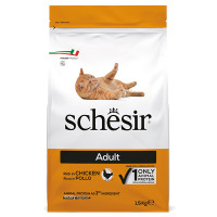 Сухий монопротеїновий корм Schesir Cat Adult Chicken – для дорослих котів з куркою 1.5 кг