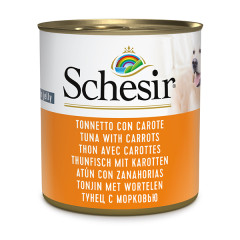 Вологий корм для собак Schesir Tuna with Carrots – тунець з морквою в желе 285 г