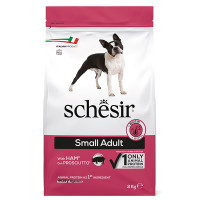 Сухий монопротеїновий корм Schesir Dog Small Adult Ham – для собак малих порід зі шинкою 2 кг