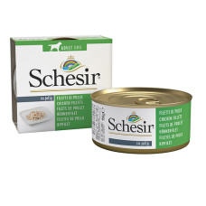 Вологий корм для собак Schesir Chicken Fillets – куряче філе в желе 150 г