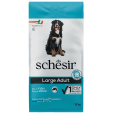 Сухий монопротеїновий корм Schesir Dog Large Adult Fish – для собак великих порід з рибою 12 кг