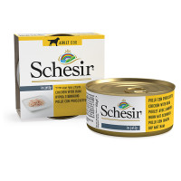 Вологий корм для собак Schesir Chicken with Ham – куряче філе з шинкою в желе 150 г