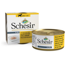 Вологий корм для собак Schesir Chicken with Ham – куряче філе з шинкою в желе 150 г