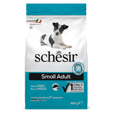 Сухий монопротеїновий корм Schesir Dog Small Adult Fish – для собак малих порід з рибою 800 г
