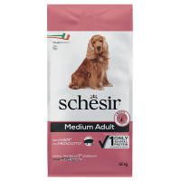 Сухий монопротеїновий корм Schesir Dog Medium Adult Ham – для собак середніх порід зі шинкою 12 кг
