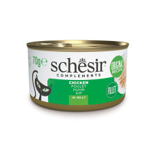 Вологий корм для котів Schesir Chicken Fillets – куряче філе в желе 70 г
