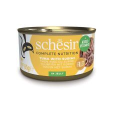 Вологий корм для котів Schesir Tuna with Surimi – тунець з сурімі в желе 85 г