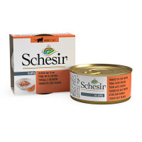 Влажный корм для кошек Schesir Tuna with Papaya – тунец с папайей в желе 75 г