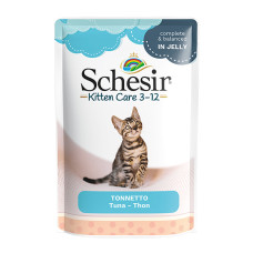 Вологий корм для кошенят Schesir Kitten Care Tuna – тунець в желе 85 г