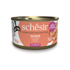 Вологий корм для котів Schesir Salmon – лосось в бульйоні 85 г