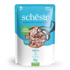 Вологий корм для котів Schesir Tuna – тунець в желе 85 г