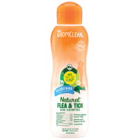 Шампунь для собак TropiClean Flea & Tick проти бліх і кліщів із заспокійливою дією 592 мл