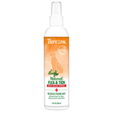 Заспокійливий спрей для собак і котів TropiClean Flea & Tick від подразнення після укусів бліх і кліщів 236 мл