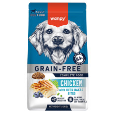 Сухий беззерновий корм для дорослих собак Wanpy (Ванпі) Adult Dog Grain Free Chicken з куркою, 1,5 кг