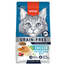 Сухий беззерновий корм Wanpy (Ванпі) Adult Cat Grain Free Chicken для дорослих котів з куркою, 1,5 кг