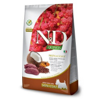 Сухий беззерновий корм Farmina (Фарміна) Dog N&D Quinoa Grain Free Skin & Coat Venison & Coconut Adult Mini для дорослих собак дрібних порід з олениною та кокосом 800 г