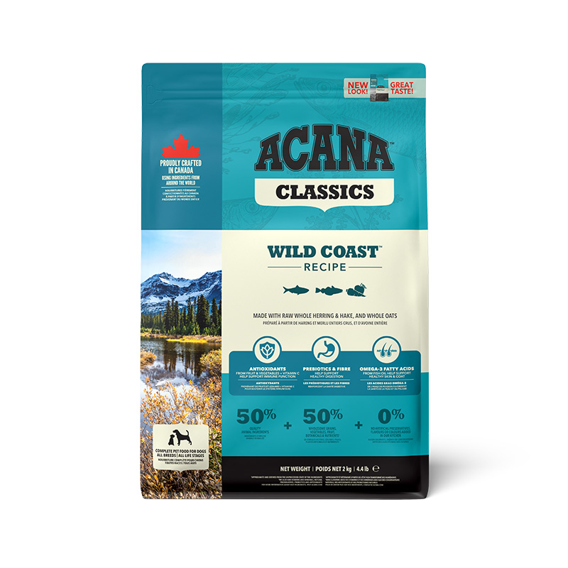 Сухий корм Acana Акана Classics Wild Coast для собак всіх порід оселедець, камбала та хек