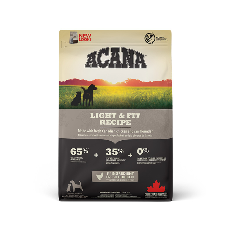 Сухий корм Acana Акана Light & Fit Recipe для собак з надмірною вагою курча з індичкою