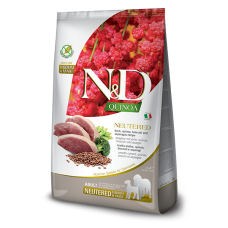 Сухий беззерновий корм Farmina (Фарміна) Dog Grain Free Quinoa Duck, Broccoli & Asparagus Neutered Adult Medium & Maxi для собак середніх/великих порід з качкою 2,5 кг