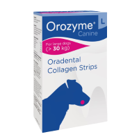 Жувальні смужки Orozyme Орозим для гігієни ротової порожнини собак, L для великих порід від 30 кг, (≈7 шт)