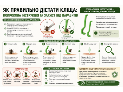 Як правильно дістати кліща у собаки чи кота: покрокова інструкція та захист від паразитів