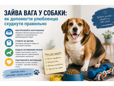 Зайва вага у собаки: як допомогти улюбленцю схуднути правильно