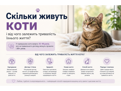 Скільки живуть коти і від чого залежить тривалість їхнього життя?