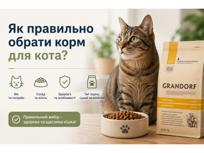 Як правильно обрати корм для кота?