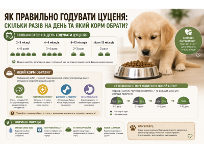 Як правильно годувати цуценя: скільки разів на день та який корм обрати?