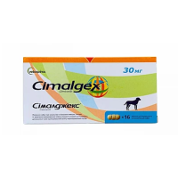 Таблетки для собак Сімалджекс (Cimalgex) 30 мг від болю та запалення (протизапальні) 16 таблеток